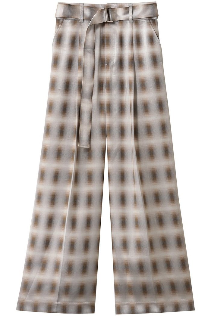 【スタニングルアー/STUNNING LURE】のrベルテッドチェックワイドパンツ インテリア・キッズ・メンズ・レディースファッション・服の通販 founy(ファニー) https://founy.com/ ファッション Fashion レディースファッション Fashion for Women パンツ Pants & Trousers エレガント 上品 Elegant サテン Satin, Glossy Fabric チェック Check, Plaid, Tartan ヨーク Yoke, Yoke Design リラックス Relax, Relaxed Fit ワイド Wide, Wide Fit |ID: prp329100004624732 ipo3291000000035417336