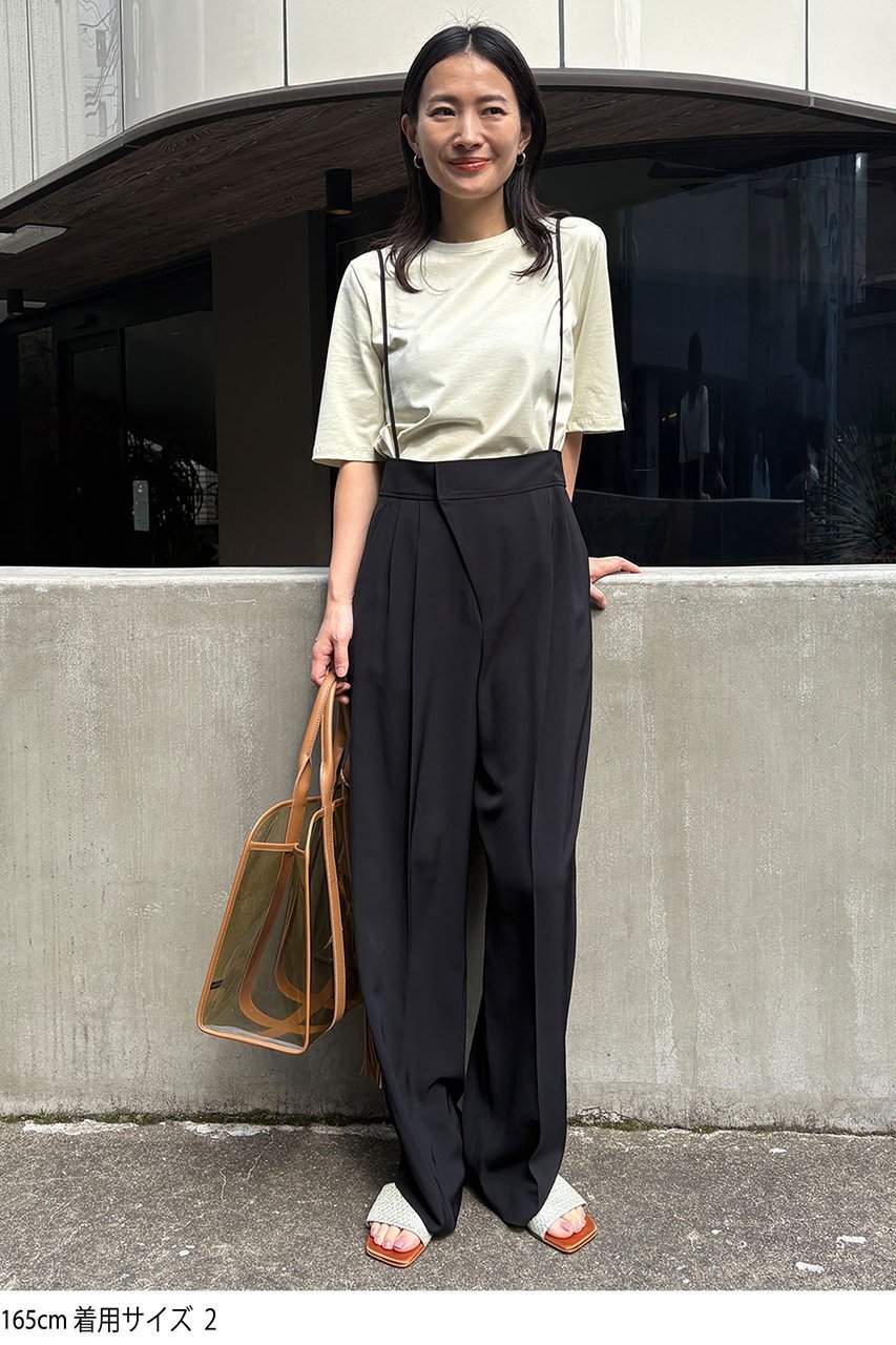【スタニングルアー/STUNNING LURE】のリライム2WAYパンツ 人気、トレンドファッション・服の通販 founy(ファニー) 　ファッション　Fashion　レディースファッション　Fashion for Women　パンツ　Pants & Trousers　サロペット　Overalls, Salopette　ストレート　Straight, Straight Cut　センター　Center, Center Line　ラップ　Wrap, Wrap Design　人気　Popular, Best Seller　other-7|ID: prp329100004624733 ipo3291000000033369857