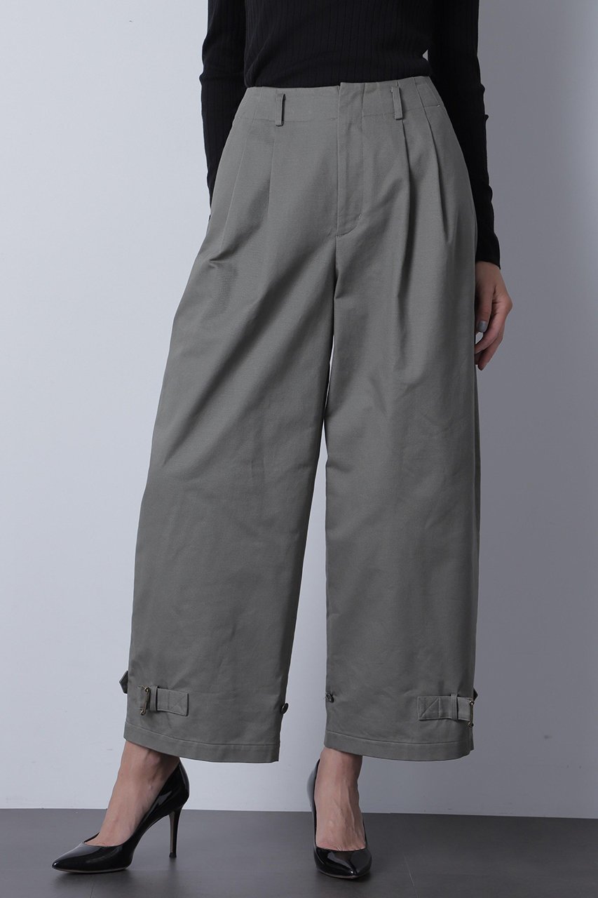 【ヒューエルミュージアム/hueLe Museum】の【STUMBLY】Curvy Pants 人気、トレンドファッション・服の通販 founy(ファニー) 　ファッション　Fashion　レディースファッション　Fashion for Women　パンツ　Pants & Trousers　サテン　Satin, Glossy Fabric　フレンチ　French, French Style　ミリタリー　Military, Army Style　other-4|ID: prp329100004624734 ipo3291000000033216788