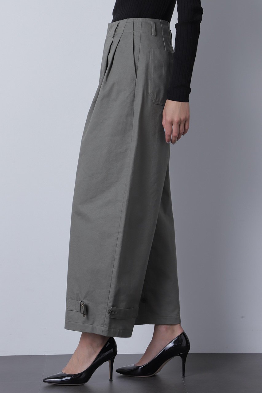 【ヒューエルミュージアム/hueLe Museum】の【STUMBLY】Curvy Pants 人気、トレンドファッション・服の通販 founy(ファニー) 　ファッション　Fashion　レディースファッション　Fashion for Women　パンツ　Pants & Trousers　サテン　Satin, Glossy Fabric　フレンチ　French, French Style　ミリタリー　Military, Army Style　other-5|ID: prp329100004624734 ipo3291000000033216789
