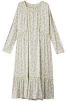 【キッドブルー/KID BLUE】のピンドットフラワーNナイティ 人気、トレンドファッション・服の通販 founy(ファニー) ファッション Fashion レディースファッション Fashion for Women 2025年 2025 2025-2026秋冬・A/W Autumn/Winter 2025–26 AW25–26 おすすめ Recommended / Our Picks ギャザー Gathered, Ruffled ドット Polka Dot, Dot Pattern パイピング Piping, Trim Design パジャマ Pajamas, Sleepwear フェミニン Feminine, Girly リラックス Relax, Relaxed Fit エレガント 上品 Elegant A/W・秋冬 Autumn/Winter |ID:prp329100004624736