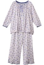 【キッドブルー/KID BLUE】のピンドットフラワーNパジャマ 人気、トレンドファッション・服の通販 founy(ファニー) ファッション Fashion レディースファッション Fashion for Women トップス・カットソー Cut & Sew Tops お家時間・ステイホーム Stay Home / At Home スリーブ Sleeve, Long Sleeve / Short Sleeve ドット Polka Dot, Dot Pattern パジャマ Pajamas, Sleepwear フェミニン Feminine, Girly フロント Front, Front Design ヘムライン Hemline, Bottom Cut リボン Ribbon, Bow リラックス Relax, Relaxed Fit 再入荷 Restock / Back in Stock thumbnail ブルー|ID: prp329100004624737 ipo3291000000035820462