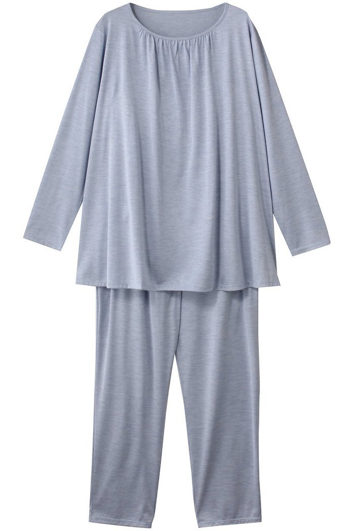 【キッドブルー/KID BLUE】の25AWトップシルク天竺パジャマ インテリア・キッズ・メンズ・レディースファッション・服の通販 founy(ファニー) https://founy.com/ ファッション Fashion レディースファッション Fashion for Women 2025年 2025 2025-2026秋冬・A/W Autumn/Winter 2025–26 AW25–26 なめらか Smooth, Silky Texture ギャザー Gathered, Ruffled シルク Silk, 100% Silk シンプル Simple, Minimal パジャマ Pajamas, Sleepwear ラグジュアリー Luxury, Elegant リラックス Relax, Relaxed Fit 無地 Plain, Solid Color A/W・秋冬 Autumn/Winter |ID: prp329100004624739 ipo3291000000033216822