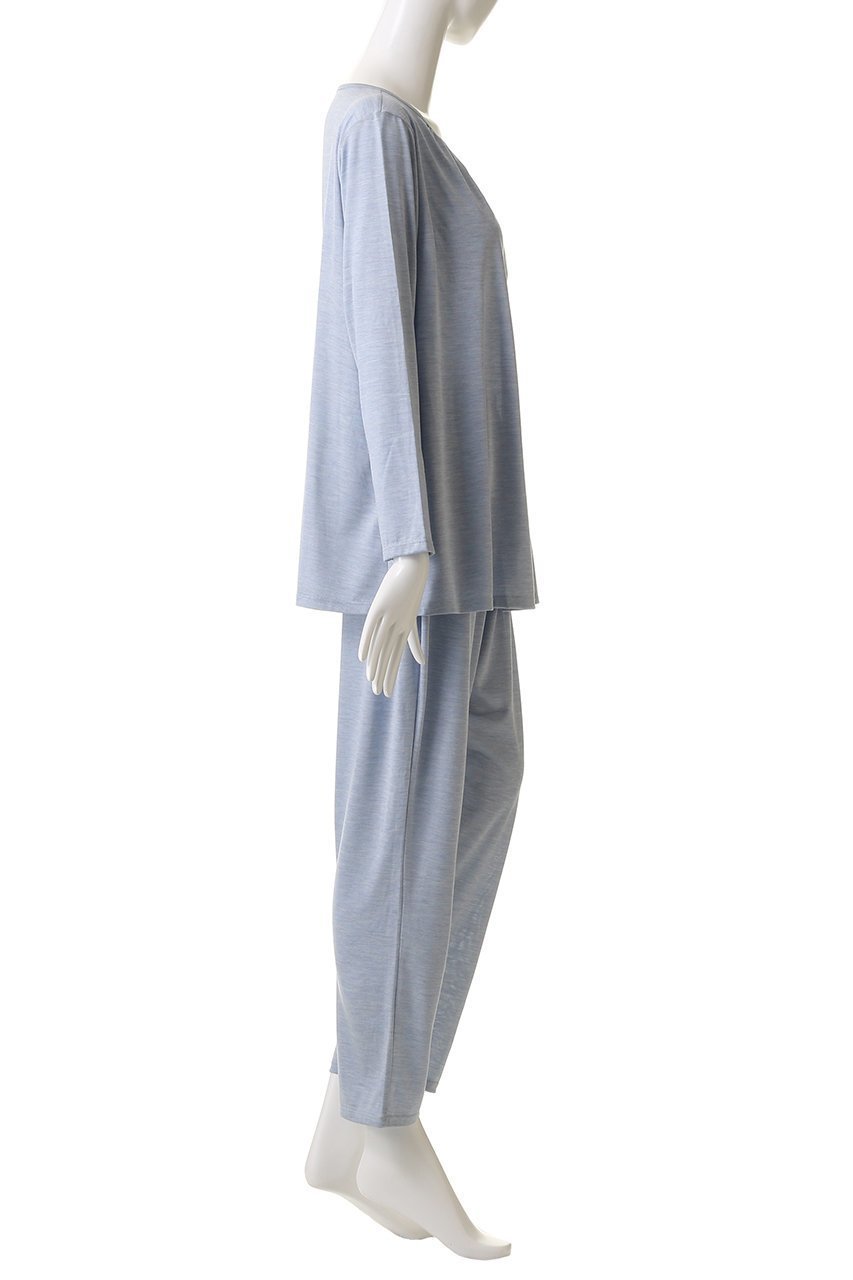 【キッドブルー/KID BLUE】の25AWトップシルク天竺パジャマ 人気、トレンドファッション・服の通販 founy(ファニー) 　ファッション　Fashion　レディースファッション　Fashion for Women　2025年　2025　2025-2026秋冬・A/W　Autumn/Winter 2025–26 AW25–26　なめらか　Smooth, Silky Texture　ギャザー　Gathered, Ruffled　シルク　Silk, 100% Silk　シンプル　Simple, Minimal　パジャマ　Pajamas, Sleepwear　ラグジュアリー　Luxury, Elegant　リラックス　Relax, Relaxed Fit　無地　Plain, Solid Color　A/W・秋冬　Autumn/Winter　other-3|ID: prp329100004624739 ipo3291000000033216825