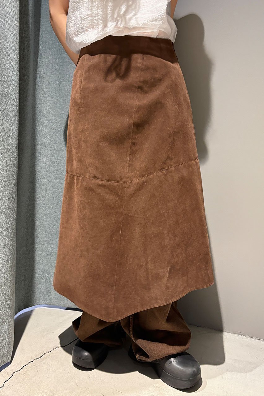 【スタニングルアー/STUNNING LURE】のrスエードイレギュラーヘムスカート 人気、トレンドファッション・服の通販 founy(ファニー) 　ファッション　Fashion　レディースファッション　Fashion for Women　スカート　Skirts　ロングスカート　Long Skirts / Maxi & Midi Skirts　スリット　Slit, Slit Detail　ロング　Long, Long-Length　秋　Autumn　other-8|ID: prp329100004624740 ipo3291000000033937391