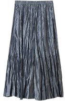 【ミズイロ インド/mizuiro ind】のサテンワッシャープリーツスカート l.blue|ID: prp329100004624743 ipo3291000000036181409