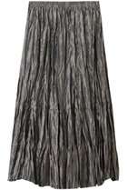 【ミズイロ インド/mizuiro ind】のサテンワッシャープリーツスカート gray|ID: prp329100004624743 ipo3291000000036181410