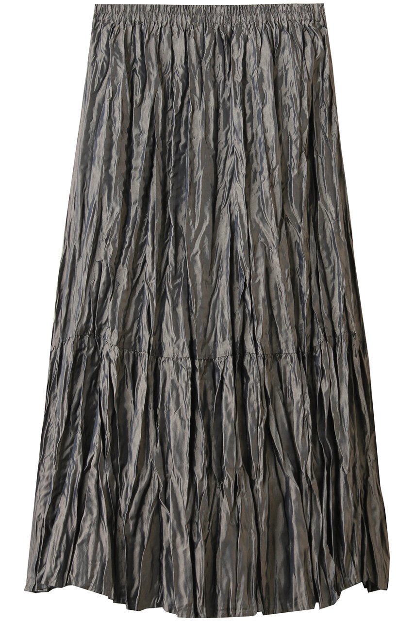 【ミズイロ インド/mizuiro ind】のサテンワッシャープリーツスカート インテリア・キッズ・メンズ・レディースファッション・服の通販 founy(ファニー) 　ファッション　Fashion　レディースファッション　Fashion for Women　スカート　Skirts　プリーツスカート / 上品フェミニンスタイル　Pleated Skirts　ロングスカート　Long Skirts / Maxi & Midi Skirts　サテン　Satin, Glossy Fabric　ストレート　Straight, Straight Cut　プリーツ　Pleats, Pleated　リラックス　Relax, Relaxed Fit　ロング　Long, Long-Length　ワッシャー　Washer, Crinkled Finish　gray|ID: prp329100004624743 ipo3291000000036181410