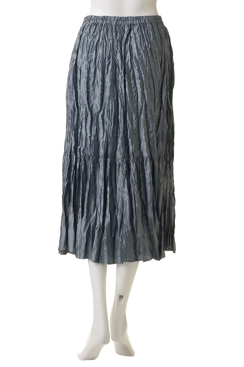 【ミズイロ インド/mizuiro ind】のサテンワッシャープリーツスカート 人気、トレンドファッション・服の通販 founy(ファニー) 　ファッション　Fashion　レディースファッション　Fashion for Women　スカート　Skirts　プリーツスカート / 上品フェミニンスタイル　Pleated Skirts　ロングスカート　Long Skirts / Maxi & Midi Skirts　サテン　Satin, Glossy Fabric　ストレート　Straight, Straight Cut　プリーツ　Pleats, Pleated　リラックス　Relax, Relaxed Fit　ロング　Long, Long-Length　ワッシャー　Washer, Crinkled Finish　other-4|ID: prp329100004624743 ipo3291000000036181414
