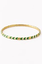 【ヌキテパ/NE QUITTEZ PAS】の【UPALA】Striped Enamel バングル グリーン|ID:prp329100004625357