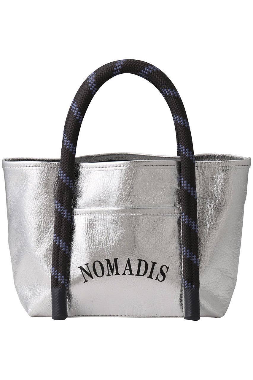 【ノマディス/NOMADIS】のJOY レザーミニトート インテリア・キッズ・メンズ・レディースファッション・服の通販 founy(ファニー) 　ファッション　Fashion　レディースファッション　Fashion for Women　バッグ　Bags　2025年　2025　2025-2026秋冬・A/W　Autumn/Winter 2025–26 AW25–26　シルバー　Silver, Metallic Silver　フロント　Front, Front Design　ポケット　Pocket, Pocket Detail　メタリック　Metallic, Shiny Finish　ラバー　Rubber, Rubber Sole　A/W・秋冬　Autumn/Winter　シルバー|ID: prp329100004625363 ipo3291000000033229636