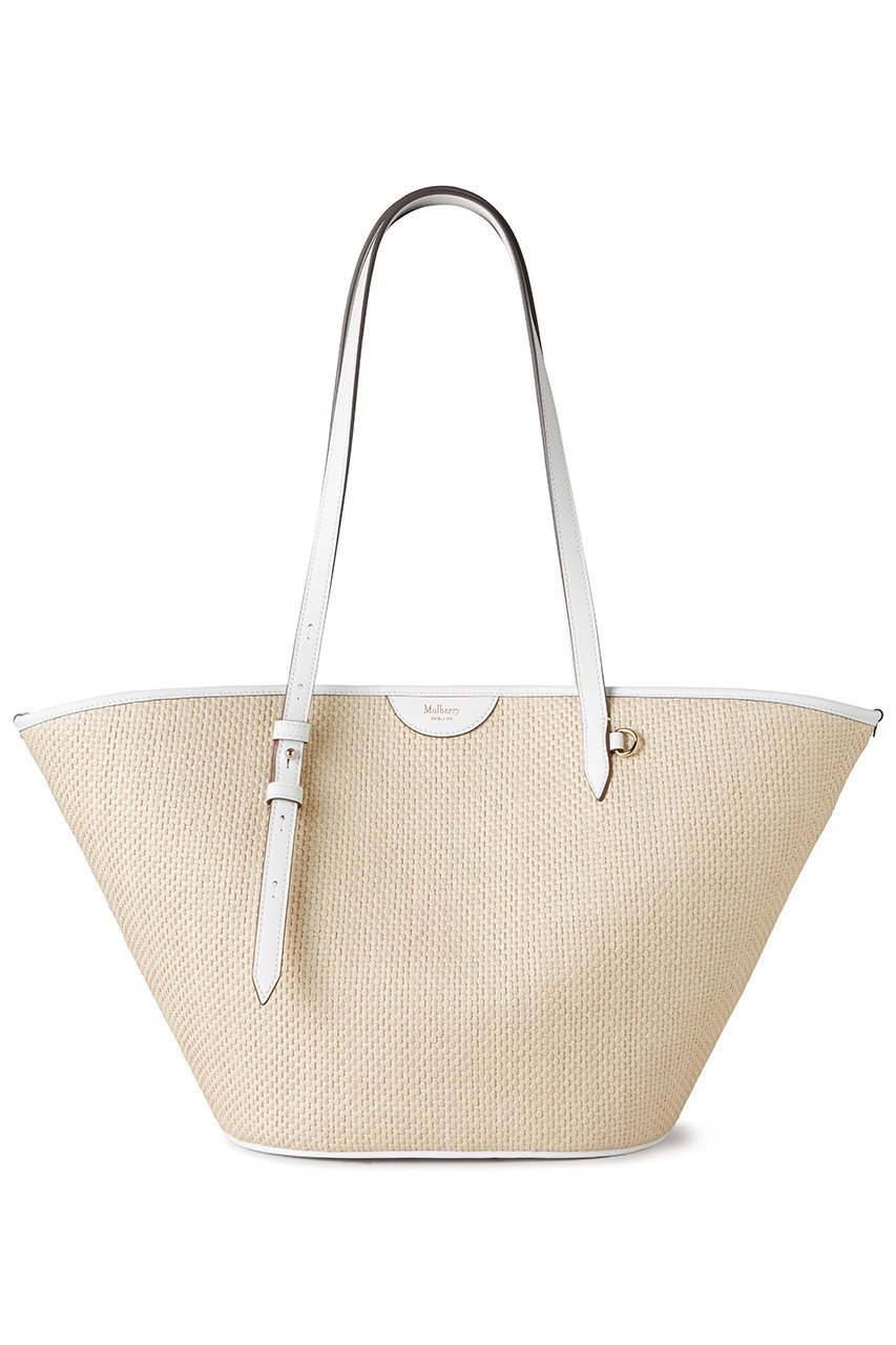 【マルベリー/Mulberry】のBASKET TOTE インテリア・キッズ・メンズ・レディースファッション・服の通販 founy(ファニー) 　ファッション　Fashion　レディースファッション　Fashion for Women　バッグ　Bags　2025年　2025　2025-2026秋冬・A/W　Autumn/Winter 2025–26 AW25–26　ビーチ　Beach, Seaside　ラフィア　Raffia, Natural Straw　リラックス　Relax, Relaxed Fit　A/W・秋冬　Autumn/Winter　ホワイト|ID: prp329100004625379 ipo3291000000033229759