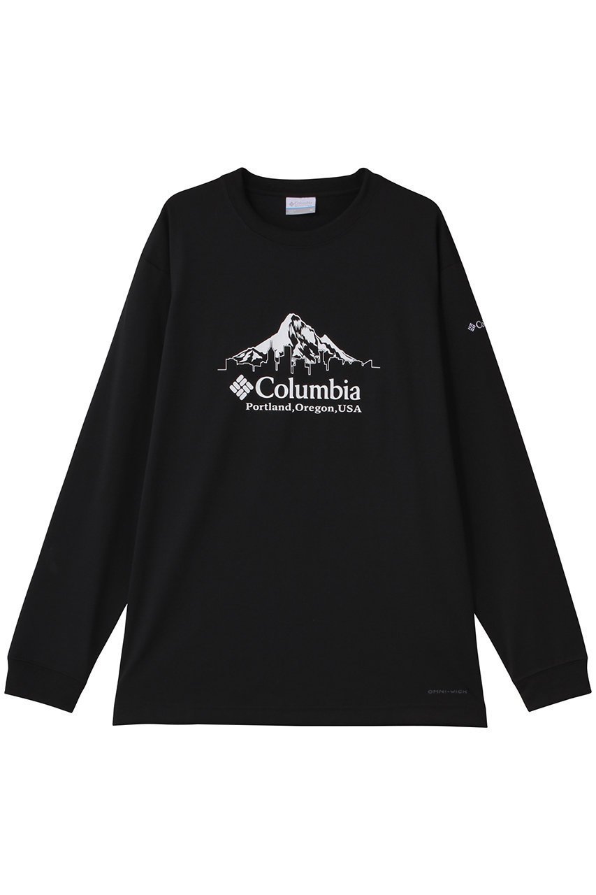 【コロンビア/Columbia / MEN】の【MEN】アーバンハイクグラフィックロングスリーブTシャツ インテリア・キッズ・メンズ・レディースファッション・服の通販 founy(ファニー) 　ファッション　Fashion　メンズファッション　Fashion for Men　トップス・カットソー　Cut & Sew Tops　メンズシャツ　Shirts　2025年　2025　2025-2026秋冬・A/W　Autumn/Winter 2025–26 AW25–26　アウトドア　Outdoor Clothing　グラフィック　Graphic, Graphic Design　スポーツ　Sports, Activewear　スリーブ　Sleeve, Long Sleeve / Short Sleeve　プリント　Print, Printed Pattern　ロング　Long, Long-Length　A/W・秋冬　Autumn/Winter　Black・ Front Print|ID: prp329100004625399 ipo3291000000033229921