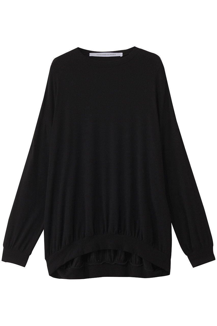 【コグ ザビッグスモーク/COGTHEBIGSMOKE】の【8/1 0:00販売開始】03 MACY NARROW SLV CREW NECK TOP インテリア・キッズ・メンズ・レディースファッション・服の通販 founy(ファニー) 　ファッション　Fashion　レディースファッション　Fashion for Women　トップス・カットソー　Cut & Sew Tops　シャツ・ブラウス・オフィスカジュアル　Elegant Blouses & Button-Ups　ロングTシャツ・Tシャツ　Longline T-Shirts & Tees　カットソー・ベーシックTシャツ　Cut-and-Sewn Tops / Stretch Tees & Basics　2025年　2025　2025-2026秋冬・A/W　Autumn/Winter 2025–26 AW25–26　コンパクト　Compact, Small Size　シンプル　Simple, Minimal　スクエア　Square, Square Shape　スリーブ　Sleeve, Long Sleeve / Short Sleeve　ロング　Long, Long-Length　ワイド　Wide, Wide Fit　定番　Standard, Basic Item　旅行　Travel　A/W・秋冬　Autumn/Winter　ブラック|ID: prp329100004625404 ipo3291000000033229984