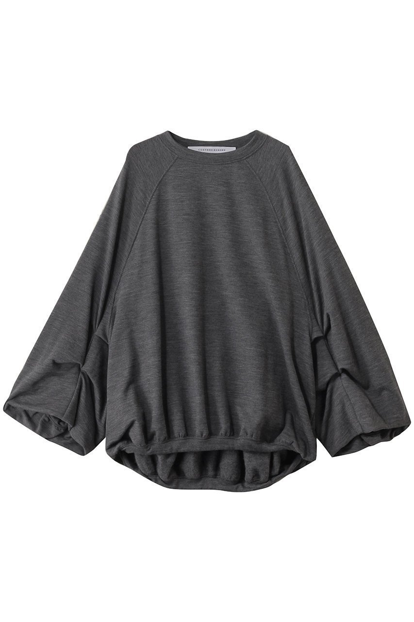 【コグ ザビッグスモーク/COGTHEBIGSMOKE】の【8/1 0:00販売開始】26 LILLY PUFFY TOP インテリア・キッズ・メンズ・レディースファッション・服の通販 founy(ファニー) 　ファッション　Fashion　レディースファッション　Fashion for Women　トップス・カットソー　Cut & Sew Tops　シャツ・ブラウス・オフィスカジュアル　Elegant Blouses & Button-Ups　レディースパーカー・カジュアルフーディー　Casual Hoodies & Sweatshirts　ロングTシャツ・Tシャツ　Longline T-Shirts & Tees　スウェット・クルーネックトップス　Sweatshirts & Crewnecks / Relaxed Fit Sweat Tops　カットソー・ベーシックTシャツ　Cut-and-Sewn Tops / Stretch Tees & Basics　2025年　2025　2025-2026秋冬・A/W　Autumn/Winter 2025–26 AW25–26　スウェット / スエット　Sweatshirt, Sweatwear　トレンド　Trend, Trending Now　ラグジュアリー　Luxury, Elegant　抗菌　Antibacterial, Bacteria-Resistant　A/W・秋冬　Autumn/Winter　ダークグレー|ID: prp329100004625422 ipo3291000000033230143