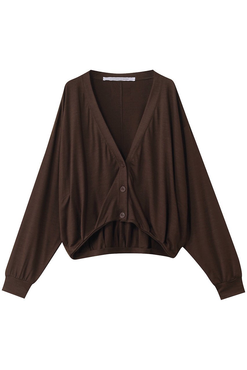 【コグ ザビッグスモーク/COGTHEBIGSMOKE】の【8/1 0:00販売開始】36 MAGGIE CARDIGAN インテリア・キッズ・メンズ・レディースファッション・服の通販 founy(ファニー) 　ファッション　Fashion　レディースファッション　Fashion for Women　トップス・カットソー　Cut & Sew Tops　カーディガン・羽織り　Layered Style Cardigans　シャツ・ブラウス・オフィスカジュアル　Elegant Blouses & Button-Ups　ロングTシャツ・Tシャツ　Longline T-Shirts & Tees　カットソー・ベーシックTシャツ　Cut-and-Sewn Tops / Stretch Tees & Basics　2025年　2025　2025-2026秋冬・A/W　Autumn/Winter 2025–26 AW25–26　カーディガン　Cardigan, Knitwear　コンパクト　Compact, Small Size　ショート　Short, Short Length　ストレッチ　Stretch, Stretchy Fabric　ワイド　Wide, Wide Fit　A/W・秋冬　Autumn/Winter　チョコレート|ID: prp329100004625426 ipo3291000000033230195