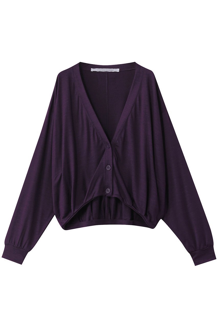【コグ ザビッグスモーク/COGTHEBIGSMOKE】の【8/1 0:00販売開始】36 MAGGIE CARDIGAN インテリア・キッズ・メンズ・レディースファッション・服の通販 founy(ファニー) 　ファッション　Fashion　レディースファッション　Fashion for Women　トップス・カットソー　Cut & Sew Tops　カーディガン・羽織り　Layered Style Cardigans　シャツ・ブラウス・オフィスカジュアル　Elegant Blouses & Button-Ups　ロングTシャツ・Tシャツ　Longline T-Shirts & Tees　カットソー・ベーシックTシャツ　Cut-and-Sewn Tops / Stretch Tees & Basics　2025年　2025　2025-2026秋冬・A/W　Autumn/Winter 2025–26 AW25–26　カーディガン　Cardigan, Knitwear　コンパクト　Compact, Small Size　ショート　Short, Short Length　ストレッチ　Stretch, Stretchy Fabric　ワイド　Wide, Wide Fit　A/W・秋冬　Autumn/Winter　ロイヤルパープル|ID: prp329100004625426 ipo3291000000033230199