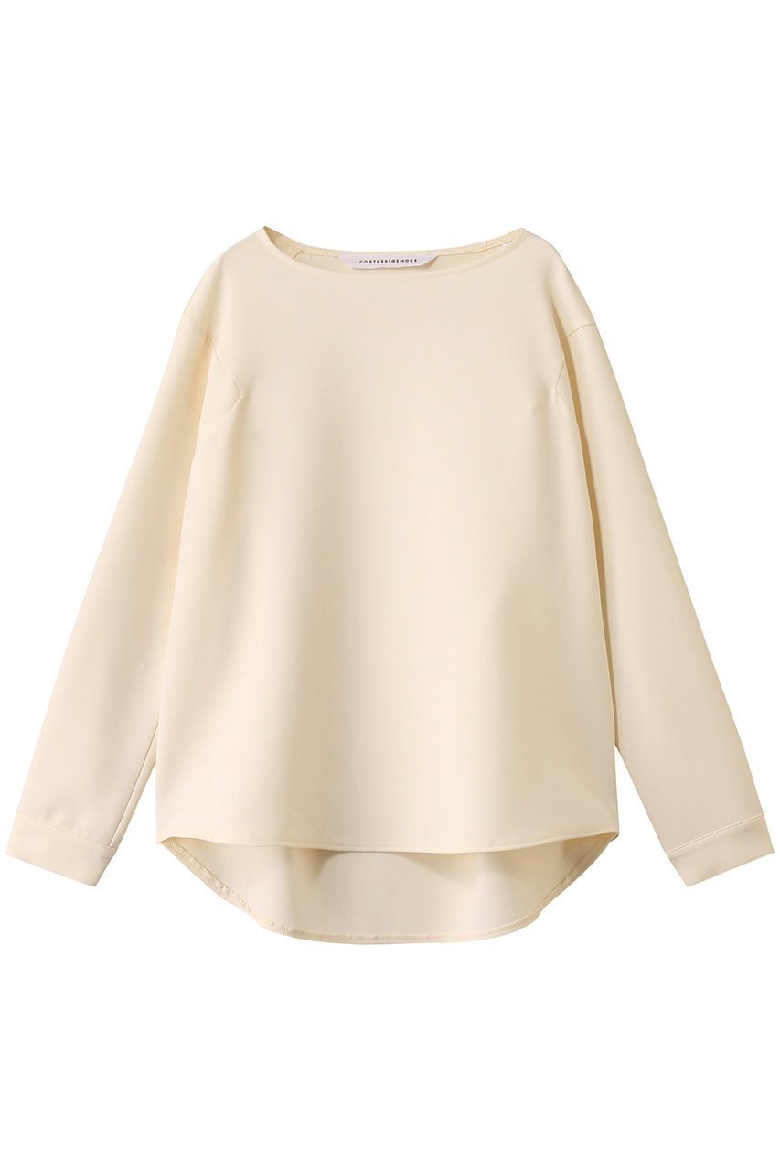 【コグ ザビッグスモーク/COGTHEBIGSMOKE】の【8/1 0:00販売開始】33 KATE CREW NECK TOP 人気、トレンドファッション・服の通販 founy(ファニー) 　ファッション　Fashion　レディースファッション　Fashion for Women　トップス・カットソー　Cut & Sew Tops　シャツ・ブラウス・オフィスカジュアル　Elegant Blouses & Button-Ups　ロングTシャツ・Tシャツ　Longline T-Shirts & Tees　カットソー・ベーシックTシャツ　Cut-and-Sewn Tops / Stretch Tees & Basics　2025年　2025　2025-2026秋冬・A/W　Autumn/Winter 2025–26 AW25–26　ウォッシャブル　Machine Washable　カフス　Cuff Design　クール　Cool, Chic　ショルダー　Shoulder, Shoulder Strap　シンプル　Simple, Minimal　スリーブ　Sleeve, Long Sleeve / Short Sleeve　ロング　Long, Long-Length　定番　Standard, Basic Item　A/W・秋冬　Autumn/Winter　 other-1|ID: prp329100004625428 ipo3291000000033230204