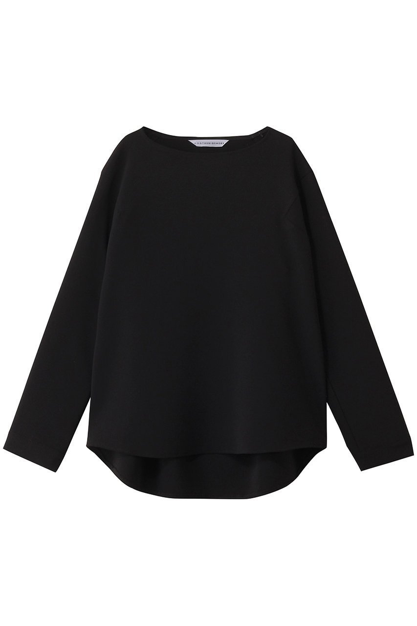 【コグ ザビッグスモーク/COGTHEBIGSMOKE】の【8/1 0:00販売開始】33 KATE CREW NECK TOP インテリア・キッズ・メンズ・レディースファッション・服の通販 founy(ファニー) 　ファッション　Fashion　レディースファッション　Fashion for Women　トップス・カットソー　Cut & Sew Tops　シャツ・ブラウス・オフィスカジュアル　Elegant Blouses & Button-Ups　ロングTシャツ・Tシャツ　Longline T-Shirts & Tees　カットソー・ベーシックTシャツ　Cut-and-Sewn Tops / Stretch Tees & Basics　2025年　2025　2025-2026秋冬・A/W　Autumn/Winter 2025–26 AW25–26　ウォッシャブル　Machine Washable　カフス　Cuff Design　クール　Cool, Chic　ショルダー　Shoulder, Shoulder Strap　シンプル　Simple, Minimal　スリーブ　Sleeve, Long Sleeve / Short Sleeve　ロング　Long, Long-Length　定番　Standard, Basic Item　A/W・秋冬　Autumn/Winter　ブラック|ID: prp329100004625428 ipo3291000000033230206