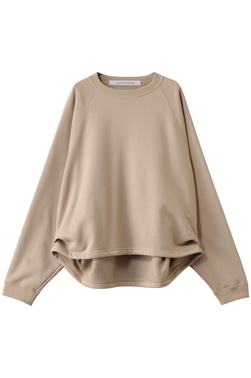 【コグ ザビッグスモーク/COGTHEBIGSMOKE】の【8/1 0:00販売開始】19 KAYA TUCKED HEM TOP インテリア・キッズ・メンズ・レディースファッション・服の通販 founy(ファニー) 　ファッション　Fashion　レディースファッション　Fashion for Women　トップス・カットソー　Cut & Sew Tops　シャツ・ブラウス・オフィスカジュアル　Elegant Blouses & Button-Ups　レディースパーカー・カジュアルフーディー　Casual Hoodies & Sweatshirts　ロングTシャツ・Tシャツ　Longline T-Shirts & Tees　スウェット・クルーネックトップス　Sweatshirts & Crewnecks / Relaxed Fit Sweat Tops　カットソー・ベーシックTシャツ　Cut-and-Sewn Tops / Stretch Tees & Basics　2025年　2025　2025-2026秋冬・A/W　Autumn/Winter 2025–26 AW25–26　スウェット / スエット　Sweatshirt, Sweatwear　定番　Standard, Basic Item　A/W・秋冬　Autumn/Winter　チャイ|ID: prp329100004625429 ipo3291000000033230215