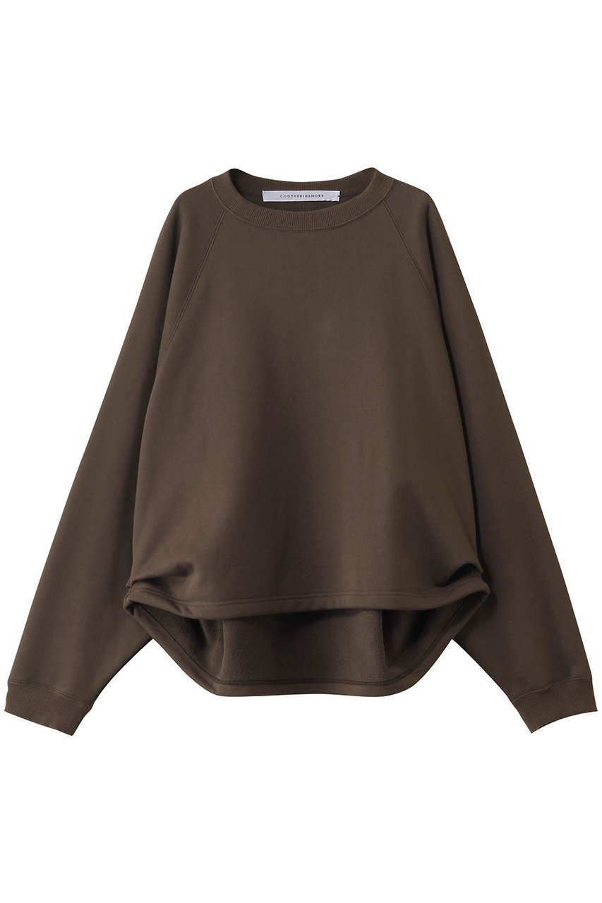 【コグ ザビッグスモーク/COGTHEBIGSMOKE】の【8/1 0:00販売開始】19 KAYA TUCKED HEM TOP インテリア・キッズ・メンズ・レディースファッション・服の通販 founy(ファニー) 　ファッション　Fashion　レディースファッション　Fashion for Women　トップス・カットソー　Cut & Sew Tops　シャツ・ブラウス・オフィスカジュアル　Elegant Blouses & Button-Ups　レディースパーカー・カジュアルフーディー　Casual Hoodies & Sweatshirts　ロングTシャツ・Tシャツ　Longline T-Shirts & Tees　スウェット・クルーネックトップス　Sweatshirts & Crewnecks / Relaxed Fit Sweat Tops　カットソー・ベーシックTシャツ　Cut-and-Sewn Tops / Stretch Tees & Basics　2025年　2025　2025-2026秋冬・A/W　Autumn/Winter 2025–26 AW25–26　スウェット / スエット　Sweatshirt, Sweatwear　定番　Standard, Basic Item　A/W・秋冬　Autumn/Winter　チョコレート|ID: prp329100004625429 ipo3291000000033230216
