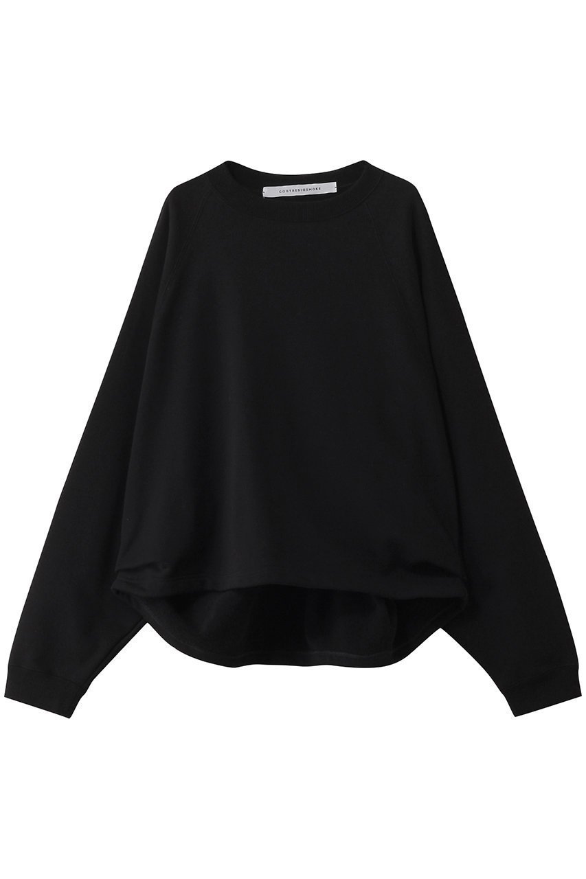 【コグ ザビッグスモーク/COGTHEBIGSMOKE】の【8/1 0:00販売開始】19 KAYA TUCKED HEM TOP インテリア・キッズ・メンズ・レディースファッション・服の通販 founy(ファニー) 　ファッション　Fashion　レディースファッション　Fashion for Women　トップス・カットソー　Cut & Sew Tops　シャツ・ブラウス・オフィスカジュアル　Elegant Blouses & Button-Ups　レディースパーカー・カジュアルフーディー　Casual Hoodies & Sweatshirts　ロングTシャツ・Tシャツ　Longline T-Shirts & Tees　スウェット・クルーネックトップス　Sweatshirts & Crewnecks / Relaxed Fit Sweat Tops　カットソー・ベーシックTシャツ　Cut-and-Sewn Tops / Stretch Tees & Basics　2025年　2025　2025-2026秋冬・A/W　Autumn/Winter 2025–26 AW25–26　スウェット / スエット　Sweatshirt, Sweatwear　定番　Standard, Basic Item　A/W・秋冬　Autumn/Winter　ブラック|ID: prp329100004625429 ipo3291000000033230217