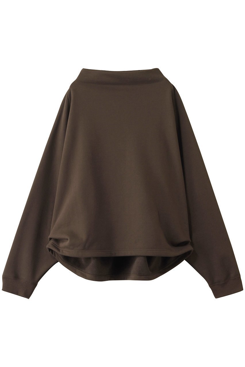 【コグ ザビッグスモーク/COGTHEBIGSMOKE】の18 MELINA BOTTLE NECK SWEATSHIRT インテリア・キッズ・メンズ・レディースファッション・服の通販 founy(ファニー) 　ファッション　Fashion　レディースファッション　Fashion for Women　トップス・カットソー　Cut & Sew Tops　シャツ・ブラウス・オフィスカジュアル　Elegant Blouses & Button-Ups　レディースパーカー・カジュアルフーディー　Casual Hoodies & Sweatshirts　ロングTシャツ・Tシャツ　Longline T-Shirts & Tees　スウェット・クルーネックトップス　Sweatshirts & Crewnecks / Relaxed Fit Sweat Tops　カットソー・ベーシックTシャツ　Cut-and-Sewn Tops / Stretch Tees & Basics　スウェット / スエット　Sweatshirt, Sweatwear　ボトルネック　Bottle Neck, Mock Neck　定番　Standard, Basic Item　チョコレート|ID: prp329100004625430 ipo3291000000035510170
