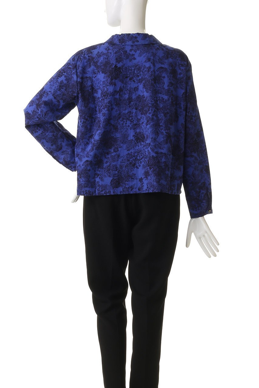 【ミズイロ インド/mizuiro ind】のプリントベーシックシャツ 人気、トレンドファッション・服の通販 founy(ファニー) 　ファッション　Fashion　レディースファッション　Fashion for Women　トップス・カットソー　Cut & Sew Tops　シャツ・ブラウス・オフィスカジュアル　Elegant Blouses & Button-Ups　コンパクト　Compact, Small Size　スリーブ　Sleeve, Long Sleeve / Short Sleeve　トレンド　Trend, Trending Now　フラワー　Flower, Floral　プリント　Print, Printed Pattern　ロング　Long, Long-Length　エレガント 上品　Elegant　定番　Standard, Basic Item　無地　Plain, Solid Color　other-4|ID: prp329100004625436 ipo3291000000035510183