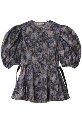 【ルール ロジェット/leur logette】 フォレストフラワープリントコットンブラウス人気、トレンドファッション・服の通販 founy(ファニー) ファッション Fashion レディースファッション Fashion for Women トップス・カットソー Cut & Sew Tops シャツ・ブラウス・オフィスカジュアル Elegant Blouses & Button-Ups 花柄・フラワープリント・モチーフ Floral Prints & Motifs / Flower Pattern Tops 2025年 2025 2025-2026秋冬・A/W Autumn/Winter 2025–26 AW25–26 クラシカル Classical, Vintage-Inspired シェイプ Shape, Slim Fit ショート Short, Short Length スリーブ Sleeve, Long Sleeve / Short Sleeve フラワー Flower, Floral プリント Print, Printed Pattern A/W・秋冬 Autumn/Winter |ID:prp329100004625437