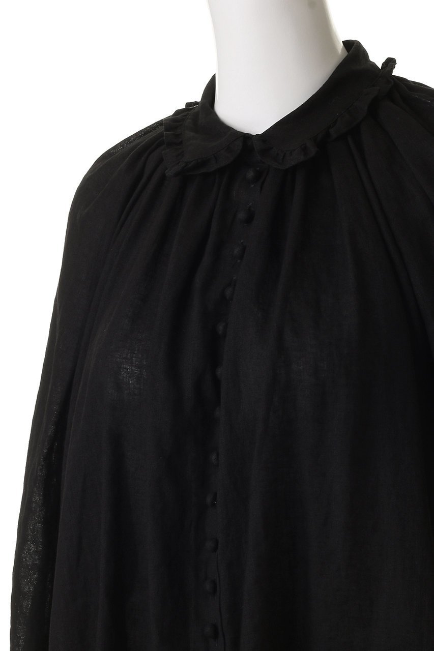 【ビリティス ディセッタン/Bilitis dix-sept ans】のリネンギャザーブラウス 人気、トレンドファッション・服の通販 founy(ファニー) 　ファッション　Fashion　レディースファッション　Fashion for Women　トップス・カットソー　Cut & Sew Tops　シャツ・ブラウス・オフィスカジュアル　Elegant Blouses & Button-Ups　2025年　2025　2025-2026秋冬・A/W　Autumn/Winter 2025–26 AW25–26　ギャザー　Gathered, Ruffled　スリーブ　Sleeve, Long Sleeve / Short Sleeve　デニム　Denim, Jeans Material　フェミニン　Feminine, Girly　フォルム　Silhouette, Form　ボトム　Bottoms, Lower Wear　リネン　Linen, Linen Fabric　リラックス　Relax, Relaxed Fit　ロング　Long, Long-Length　エレガント 上品　Elegant　A/W・秋冬　Autumn/Winter　other-5|ID: prp329100004625439 ipo3291000000033230319