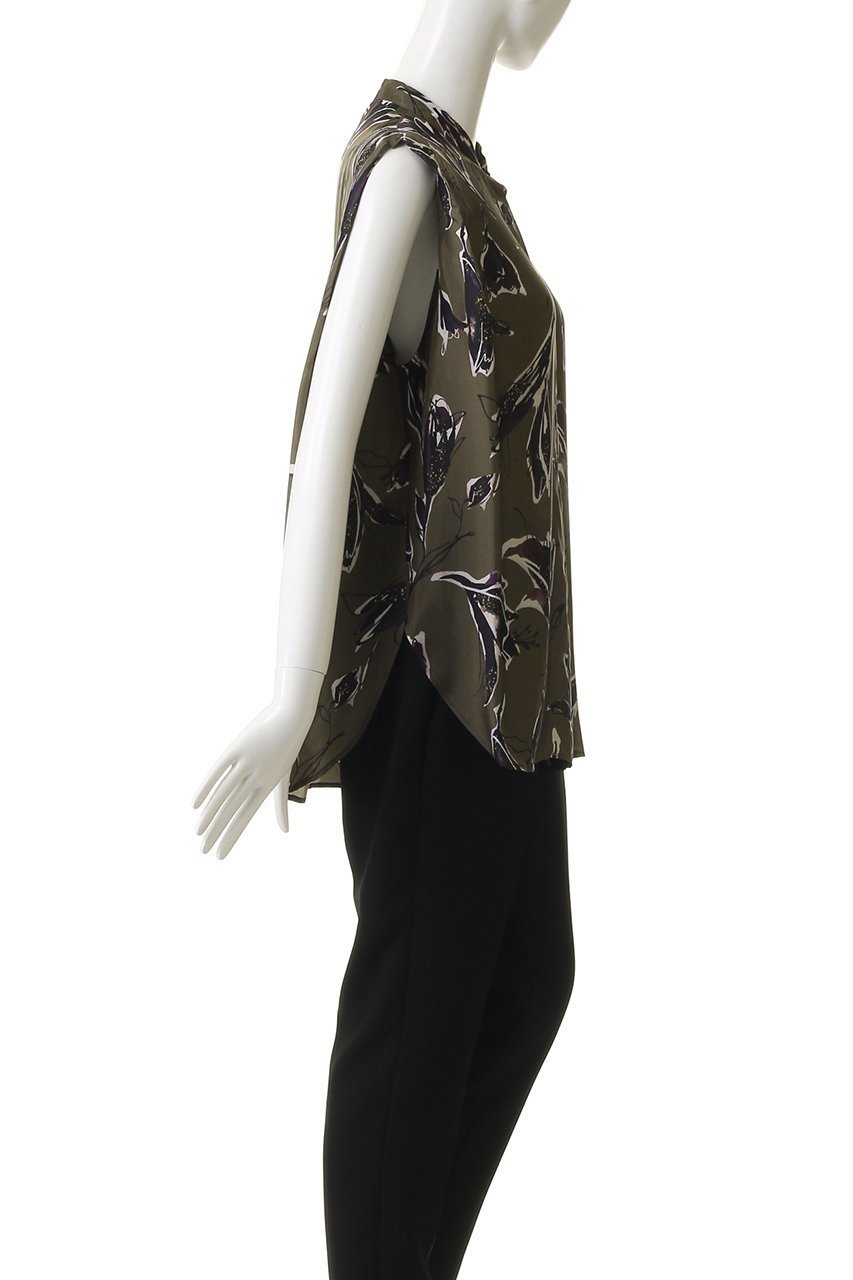 【サクラ/SACRA】のオータムフローラブラウス 人気、トレンドファッション・服の通販 founy(ファニー) 　ファッション　Fashion　レディースファッション　Fashion for Women　トップス・カットソー　Cut & Sew Tops　キャミソール&ノースリーブ　Camisoles & Sleeveless Tops　シャツ・ブラウス・オフィスカジュアル　Elegant Blouses & Button-Ups　2025年　2025　2025-2026秋冬・A/W　Autumn/Winter 2025–26 AW25–26　ショルダー　Shoulder, Shoulder Strap　ドレープ　Drape, Draping Fabric　ノースリーブ　Sleeveless, No-Sleeve　フラワー　Flower, Floral　プリント　Print, Printed Pattern　ボックス　Boxy, Box Shape　モダン　Modern, Contemporary　秋　Autumn　A/W・秋冬　Autumn/Winter　other-3|ID: prp329100004625440 ipo3291000000033230324