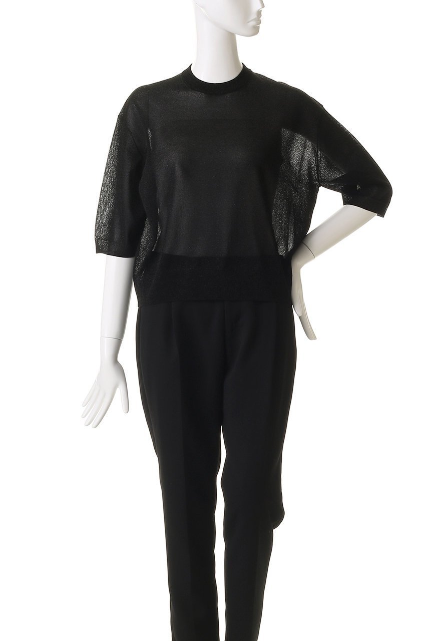 【サクラ/SACRA】のファイングロッシーヤーントップス 人気、トレンドファッション・服の通販 founy(ファニー) 　ファッション　Fashion　レディースファッション　Fashion for Women　トップス・カットソー　Cut & Sew Tops　シャツ・ブラウス・オフィスカジュアル　Elegant Blouses & Button-Ups　2025年　2025　2025-2026秋冬・A/W　Autumn/Winter 2025–26 AW25–26　カットソー　Cut and Sewn Top　シアー　Sheer, See-Through　ショート　Short, Short Length　スリーブ　Sleeve, Long Sleeve / Short Sleeve　A/W・秋冬　Autumn/Winter　other-2|ID: prp329100004625441 ipo3291000000033230333