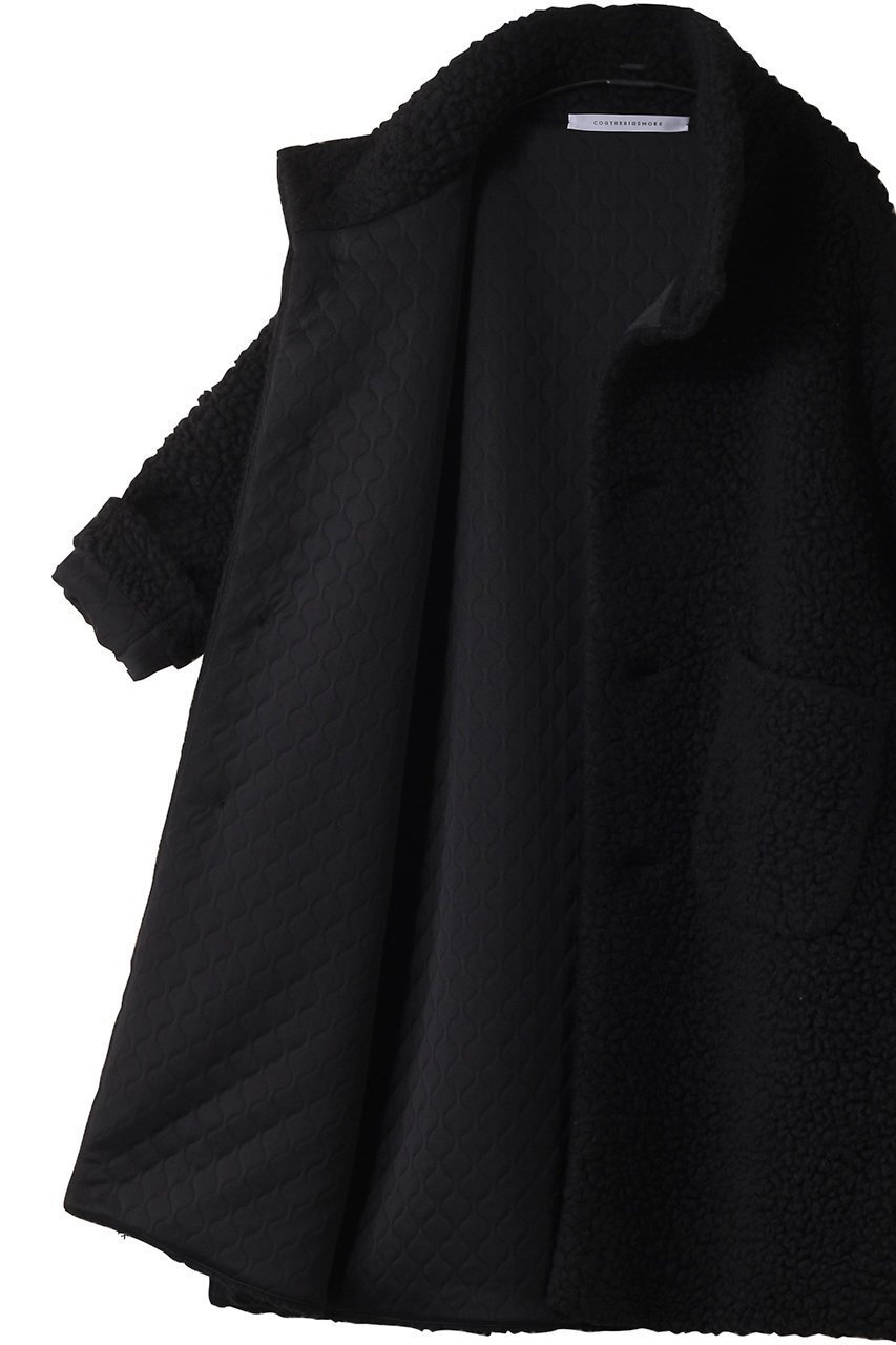 【コグ ザビッグスモーク/COGTHEBIGSMOKE】の【8/1 0:00販売開始】57 MARILYN COAT 人気、トレンドファッション・服の通販 founy(ファニー) 　ファッション　Fashion　レディースファッション　Fashion for Women　アウター　Coat / Outerwear Collection　コート・ロングコート・ピーコート　Long Coats, Peacoats & More　2025年　2025　2025-2026秋冬・A/W　Autumn/Winter 2025–26 AW25–26　キルティング　Quilted, Quilting　スタンド　Stand Collar, Upright Stand　スリット　Slit, Slit Detail　モコモコ　Fuzzy, Fluffy　ロング　Long, Long-Length　エレガント 上品　Elegant　A/W・秋冬　Autumn/Winter　other-6|ID: prp329100004625444 ipo3291000000033230364