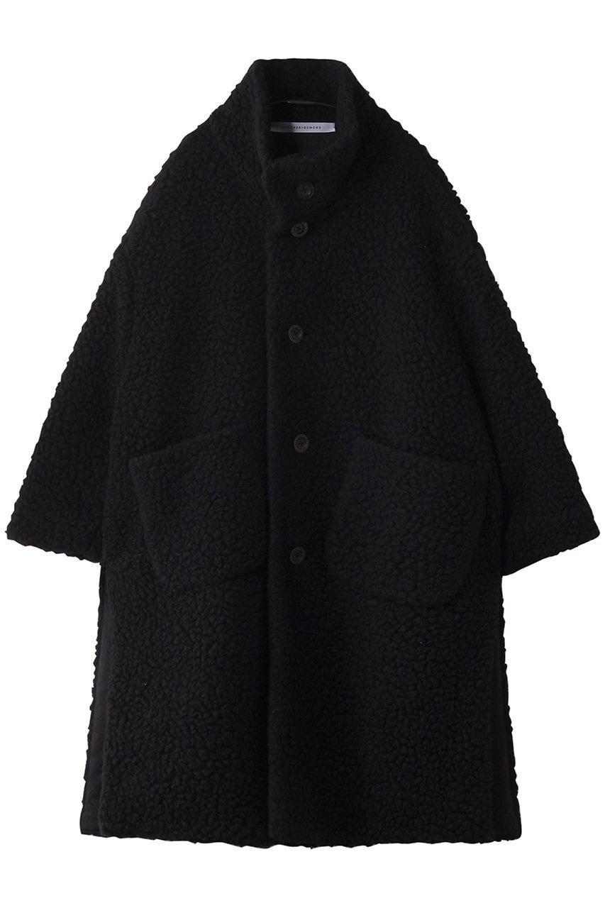 【コグ ザビッグスモーク/COGTHEBIGSMOKE】の57 MARILYN COAT インテリア・キッズ・メンズ・レディースファッション・服の通販 founy(ファニー) 　ファッション　Fashion　レディースファッション　Fashion for Women　アウター　Coat / Outerwear Collection　コート・ロングコート・ピーコート　Long Coats, Peacoats & More　キルティング　Quilted, Quilting　スタンド　Stand Collar, Upright Stand　スリット　Slit, Slit Detail　モコモコ　Fuzzy, Fluffy　ロング　Long, Long-Length　エレガント 上品　Elegant　再入荷　Restock / Back in Stock　ブラック|ID: prp329100004625444 ipo3291000000035526679