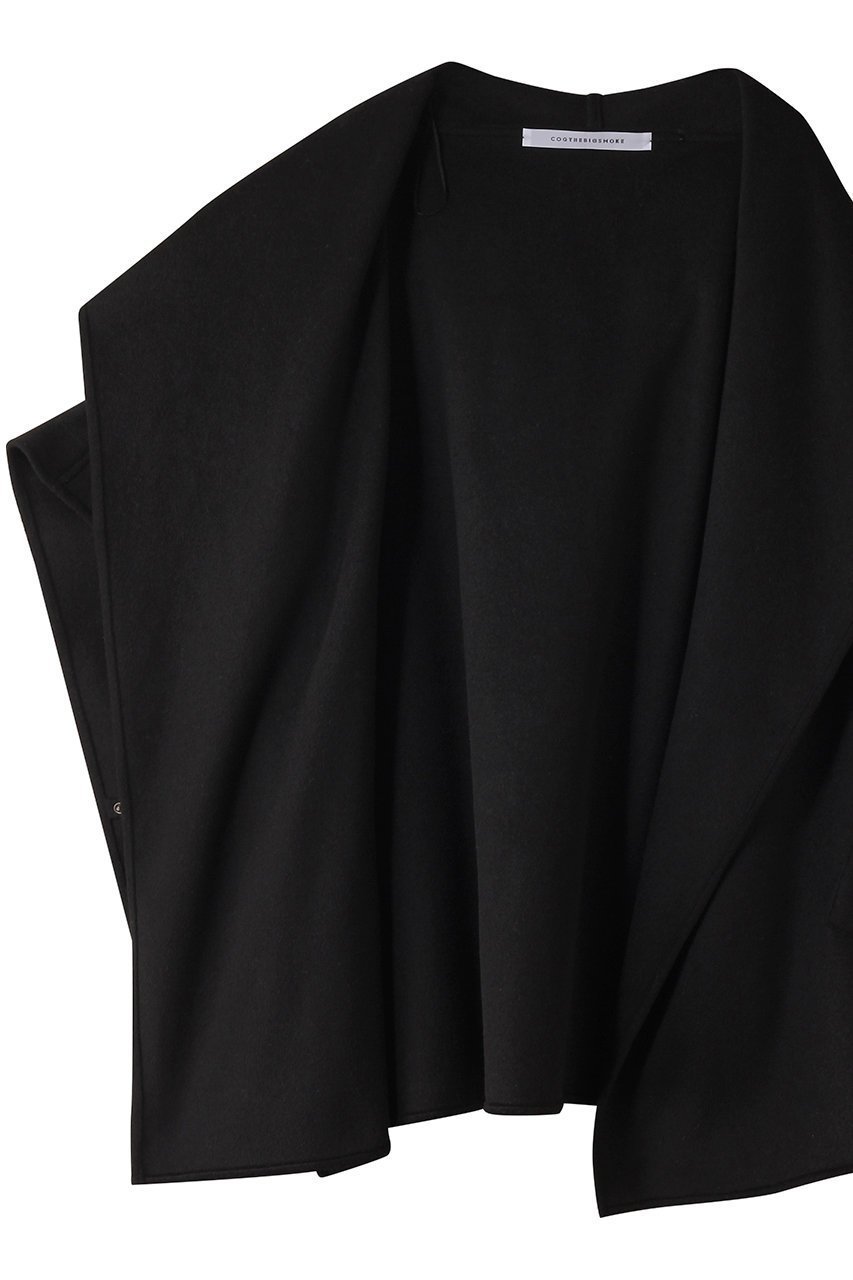 【コグ ザビッグスモーク/COGTHEBIGSMOKE】の【8/1 0:00販売開始】15 GITTY HOODED CAPE 人気、トレンドファッション・服の通販 founy(ファニー) 　ファッション　Fashion　レディースファッション　Fashion for Women　アウター　Coat / Outerwear Collection　コート・ロングコート・ピーコート　Long Coats, Peacoats & More　2025年　2025　2025-2026秋冬・A/W　Autumn/Winter 2025–26 AW25–26　エレガント 上品　Elegant　ショート　Short, Short Length　ショール　Shawl, Wrap　シンプル　Simple, Minimal　ドット　Polka Dot, Dot Pattern　パターン　Pattern, Design Print　ポケット　Pocket, Pocket Detail　ポンチョ　Poncho, Cape Style　A/W・秋冬　Autumn/Winter　other-6|ID: prp329100004625446 ipo3291000000033230383