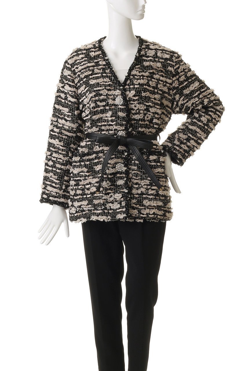 【ルール ロジェット/leur logette】のグラムツイードジャケット 人気、トレンドファッション・服の通販 founy(ファニー) 　ファッション　Fashion　レディースファッション　Fashion for Women　アウター　Coat / Outerwear Collection　レディースジャケット・軽アウター　Jackets　2025年　2025　2025-2026秋冬・A/W　Autumn/Winter 2025–26 AW25–26　かぎ針　Crochet　ジャケット　Jacket, Outerwear　スリーブ　Sleeve, Long Sleeve / Short Sleeve　ツイード　Twill, Twill Weave　トリミング　Trimming, Decorative Edge　リュクス　Luxury, Elegant, High-End, Chic　ロング　Long, Long-Length　エレガント 上品　Elegant　A/W・秋冬　Autumn/Winter　other-2|ID: prp329100004625449 ipo3291000000033230406