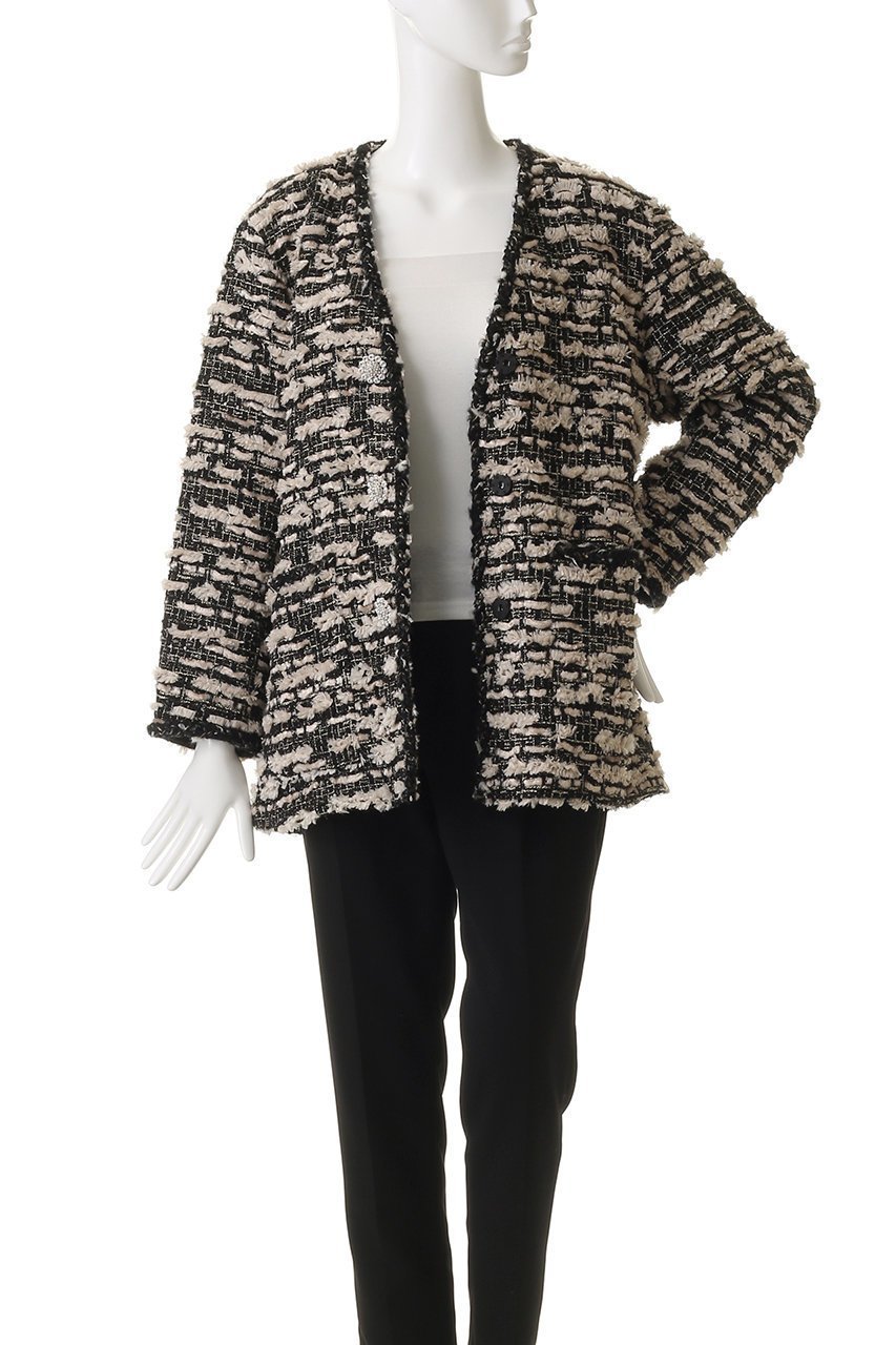 【ルール ロジェット/leur logette】のグラムツイードジャケット 人気、トレンドファッション・服の通販 founy(ファニー) 　ファッション　Fashion　レディースファッション　Fashion for Women　アウター　Coat / Outerwear Collection　レディースジャケット・軽アウター　Jackets　2025年　2025　2025-2026秋冬・A/W　Autumn/Winter 2025–26 AW25–26　かぎ針　Crochet　ジャケット　Jacket, Outerwear　スリーブ　Sleeve, Long Sleeve / Short Sleeve　ツイード　Twill, Twill Weave　トリミング　Trimming, Decorative Edge　リュクス　Luxury, Elegant, High-End, Chic　ロング　Long, Long-Length　エレガント 上品　Elegant　A/W・秋冬　Autumn/Winter　other-8|ID: prp329100004625449 ipo3291000000033230412