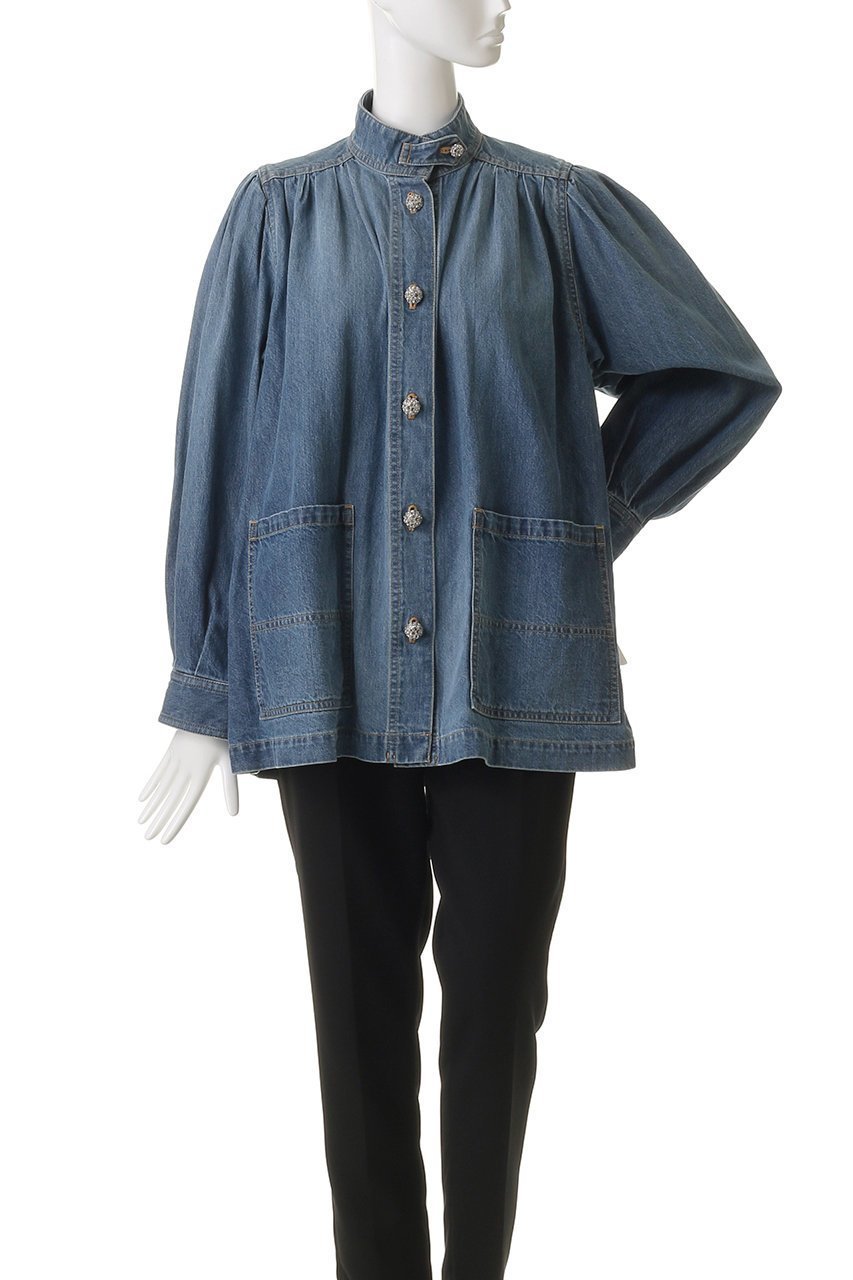 【ルール ロジェット/leur logette】の10ozデニムギャザージャケット 人気、トレンドファッション・服の通販 founy(ファニー) 　ファッション　Fashion　レディースファッション　Fashion for Women　アウター　Coat / Outerwear Collection　レディースジャケット・軽アウター　Jackets　2025年　2025　2025-2026秋冬・A/W　Autumn/Winter 2025–26 AW25–26　ギャザー　Gathered, Ruffled　ジャケット　Jacket, Outerwear　スリーブ　Sleeve, Long Sleeve / Short Sleeve　デニム　Denim, Jeans Material　フェミニン　Feminine, Girly　リュクス　Luxury, Elegant, High-End, Chic　ロング　Long, Long-Length　A/W・秋冬　Autumn/Winter　other-2|ID: prp329100004625450 ipo3291000000033230415