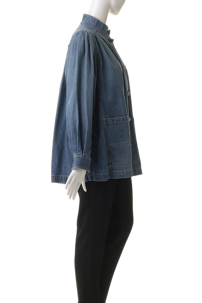 【ルール ロジェット/leur logette】の10ozデニムギャザージャケット 人気、トレンドファッション・服の通販 founy(ファニー) 　ファッション　Fashion　レディースファッション　Fashion for Women　アウター　Coat / Outerwear Collection　レディースジャケット・軽アウター　Jackets　2025年　2025　2025-2026秋冬・A/W　Autumn/Winter 2025–26 AW25–26　ギャザー　Gathered, Ruffled　ジャケット　Jacket, Outerwear　スリーブ　Sleeve, Long Sleeve / Short Sleeve　デニム　Denim, Jeans Material　フェミニン　Feminine, Girly　リュクス　Luxury, Elegant, High-End, Chic　ロング　Long, Long-Length　A/W・秋冬　Autumn/Winter　other-3|ID: prp329100004625450 ipo3291000000033230416