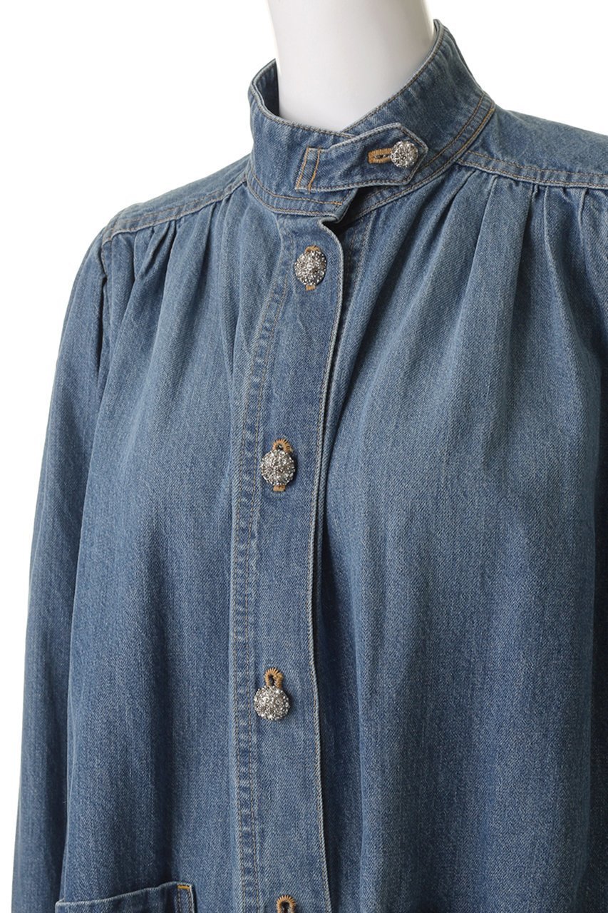 【ルール ロジェット/leur logette】の10ozデニムギャザージャケット 人気、トレンドファッション・服の通販 founy(ファニー) 　ファッション　Fashion　レディースファッション　Fashion for Women　アウター　Coat / Outerwear Collection　レディースジャケット・軽アウター　Jackets　2025年　2025　2025-2026秋冬・A/W　Autumn/Winter 2025–26 AW25–26　ギャザー　Gathered, Ruffled　ジャケット　Jacket, Outerwear　スリーブ　Sleeve, Long Sleeve / Short Sleeve　デニム　Denim, Jeans Material　フェミニン　Feminine, Girly　リュクス　Luxury, Elegant, High-End, Chic　ロング　Long, Long-Length　A/W・秋冬　Autumn/Winter　other-5|ID: prp329100004625450 ipo3291000000033230418