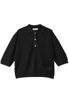 【サクラ/SACRA】のエクストラファイングロッシーヤーンポロトップス 人気、トレンドファッション・服の通販 founy(ファニー) ファッション Fashion レディースファッション Fashion for Women トップス・カットソー Cut & Sew Tops ニット Knit Tops & Sweaters カジュアルプルオーバー・ニットトップス Pullovers & Knit Tops / Casual Pullovers 2025年 2025 2025-2026秋冬・A/W Autumn/Winter 2025–26 AW25–26 カットソー Cut and Sewn Top クロップド Cropped, Short Length シアー Sheer, See-Through A/W・秋冬 Autumn/Winter thumbnail ブラック|ID: prp329100004625452 ipo3291000000033230433