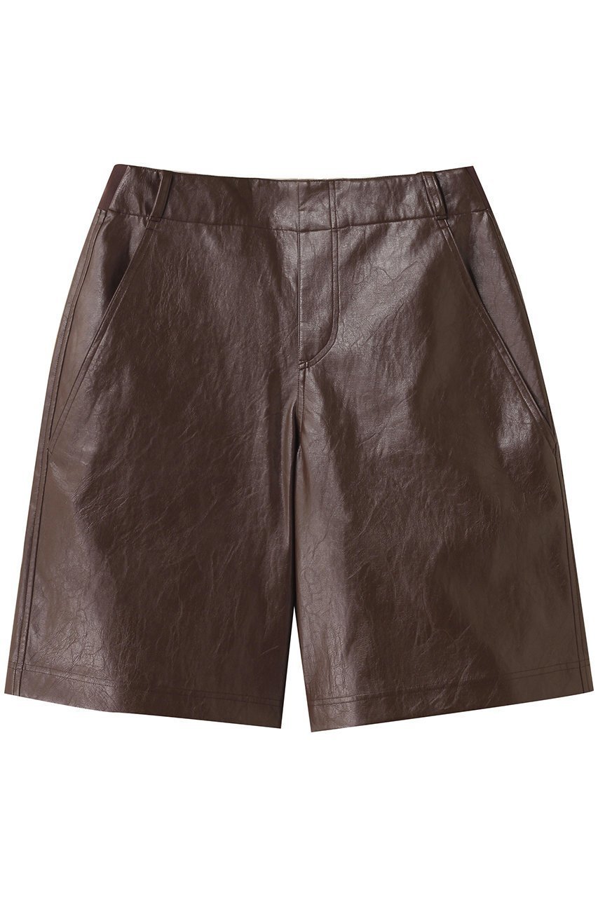 【コグ ザビッグスモーク/COGTHEBIGSMOKE】の【8/1 0:00販売開始】20 MAYA CULOTTES インテリア・キッズ・メンズ・レディースファッション・服の通販 founy(ファニー) 　ファッション　Fashion　レディースファッション　Fashion for Women　スカート　Skirts　パンツ　Pants & Trousers　ショートパンツ・ハーフパンツ　High-Waisted & Relaxed Shorts　2025年　2025　2025-2026秋冬・A/W　Autumn/Winter 2025–26 AW25–26　イタリア　Italy　キュロット　Culottes, Wide Shorts　コーティング　Coating, Coated Finish　ショート　Short, Short Length　ポケット　Pocket, Pocket Detail　リアル　Real, Realistic　ワッシャー　Washer, Crinkled Finish　A/W・秋冬　Autumn/Winter　チョコレート|ID: prp329100004625462 ipo3291000000033230521