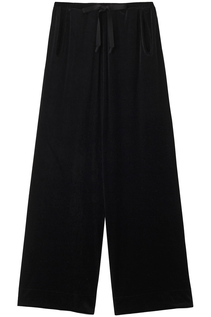 【コグ ザビッグスモーク/COGTHEBIGSMOKE】の【8/1 0:00販売開始】54 ALISON TROUSERS インテリア・キッズ・メンズ・レディースファッション・服の通販 founy(ファニー) 　ファッション　Fashion　レディースファッション　Fashion for Women　パンツ　Pants & Trousers　2025年　2025　2025-2026秋冬・A/W　Autumn/Winter 2025–26 AW25–26　カットソー　Cut and Sewn Top　ドローストリング　Drawstring, Pull Cord　ビッグ　Big, Oversized　ベロア　Velour, Soft Velvet　リラックス　Relax, Relaxed Fit　エレガント 上品　Elegant　A/W・秋冬　Autumn/Winter　ブラック|ID: prp329100004625463 ipo3291000000033230533