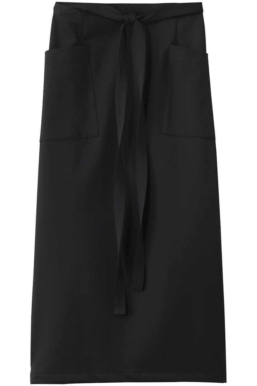 【コグ ザビッグスモーク/COGTHEBIGSMOKE】の【8/1 0:00販売開始】12 MIRANDA WRAP SKIRT インテリア・キッズ・メンズ・レディースファッション・服の通販 founy(ファニー) 　ファッション　Fashion　レディースファッション　Fashion for Women　スカート　Skirts　ロングスカート　Long Skirts / Maxi & Midi Skirts　2025年　2025　2025-2026秋冬・A/W　Autumn/Winter 2025–26 AW25–26　クール　Cool, Chic　シンプル　Simple, Minimal　ダブル　Double, Double-Breasted　パッチ　Patch, Appliqué　フェイス　Face, Facial Design　ポケット　Pocket, Pocket Detail　ラップ　Wrap, Wrap Design　ロング　Long, Long-Length　A/W・秋冬　Autumn/Winter　ブラック|ID: prp329100004625471 ipo3291000000033230610