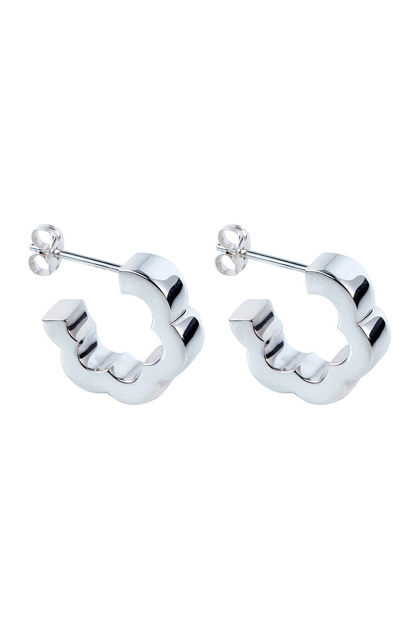 【プラウ/PLOW】のFlower Line ピアス(ペア) インテリア・キッズ・メンズ・レディースファッション・服の通販 founy(ファニー) ファッション Fashion レディースファッション Fashion for Women ジュエリー Jewelry ファッションリング Fashion Rings イヤリング・フープ・ドロップタイプ Hoop, Drop & Clip Earrings イヤリング Earrings エレガント 上品 Elegant シンプル Simple, Minimal フラワー Flower, Floral フープ Hoop, Hoop Earrings モチーフ Motif, Design Theme シルバー|ID: prp329100004626257 ipo3291000000035451599