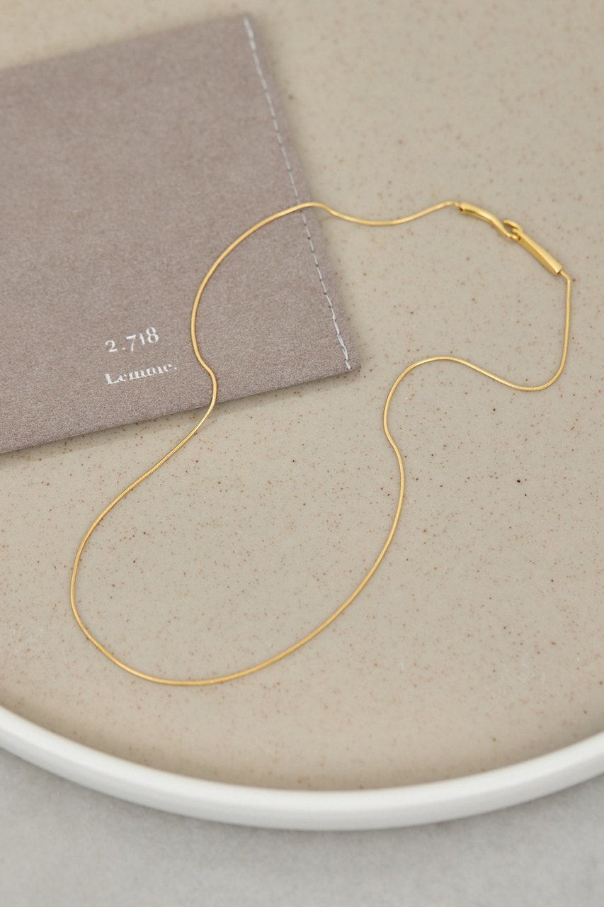 【ガリャルダガランテ/GALLARDAGALANTE】の【2.718×Lemme.】スネークチェーンネックレス 人気、トレンドファッション・服の通販 founy(ファニー) 　ファッション　Fashion　レディースファッション　Fashion for Women　ジュエリー　Jewelry　ネックレス　Necklaces & Pendants　ガラス　Glass, Glassware　シューズ　Shoes, Footwear　シルバー　Silver, Metallic Silver　シンプル　Simple, Minimal　ジュエリー　Jewelry, Accessories　スタイリッシュ　Stylish, Fashionable　ネックレス　Necklace, Pendant Necklace　おすすめ　Recommended / Our Picks　エレガント 上品　Elegant　 other-1|ID: prp329100004626271 ipo3291000000035770781