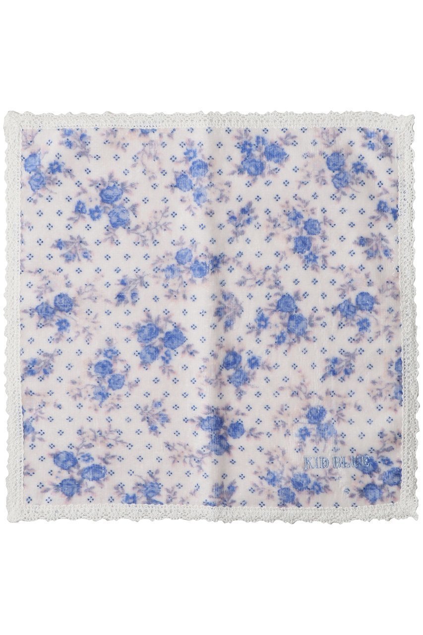 【キッドブルー/KID BLUE】のタオルピンドットフラワーハンカチ インテリア・キッズ・メンズ・レディースファッション・服の通販 founy(ファニー) 　ファッション　Fashion　レディースファッション　Fashion for Women　レイングッズ・傘・晴雨兼用傘　Umbrellas & Rain Gear　2025年　2025　2025-2026秋冬・A/W　Autumn/Winter 2025–26 AW25–26　なめらか　Smooth, Silky Texture　エレガント 上品　Elegant　ドット　Polka Dot, Dot Pattern　ハンカチ　Handkerchief, Hanky　フラワー　Flower, Floral　モチーフ　Motif, Design Theme　レース　Lace, Lace Fabric　傘　Umbrella, Parasol　時計　Watch, Wristwatch　A/W・秋冬　Autumn/Winter　ブルー|ID: prp329100004626281 ipo3291000000033243589