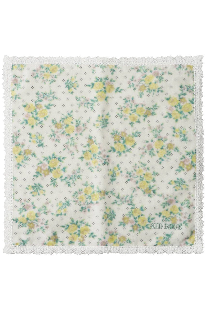 【キッドブルー/KID BLUE】のタオルピンドットフラワーハンカチ インテリア・キッズ・メンズ・レディースファッション・服の通販 founy(ファニー) 　ファッション　Fashion　レディースファッション　Fashion for Women　レイングッズ・傘・晴雨兼用傘　Umbrellas & Rain Gear　なめらか　Smooth, Silky Texture　エレガント 上品　Elegant　ドット　Polka Dot, Dot Pattern　ハンカチ　Handkerchief, Hanky　フラワー　Flower, Floral　モチーフ　Motif, Design Theme　レース　Lace, Lace Fabric　傘　Umbrella, Parasol　時計　Watch, Wristwatch　イエロー|ID: prp329100004626281 ipo3291000000035888198