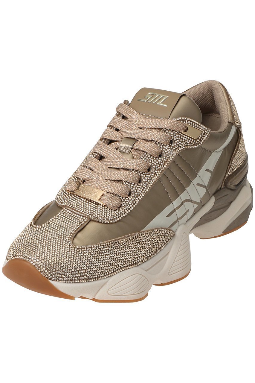 【スティーブマデン/STEVE MADDEN】のSETBACK-R ラインストーンスニーカー インテリア・キッズ・メンズ・レディースファッション・服の通販 founy(ファニー) 　ファッション　Fashion　レディースファッション　Fashion for Women　2025年　2025　2025-2026秋冬・A/W　Autumn/Winter 2025–26 AW25–26　シューズ　Shoes, Footwear　ストーン　Stone, Gem-Like　スニーカー　Sneakers, Trainers　スポーティ　Sporty, Casual Athletic　ラグジュアリー　Luxury, Elegant　A/W・秋冬　Autumn/Winter　ゴールド|ID: prp329100004626300 ipo3291000000033243824