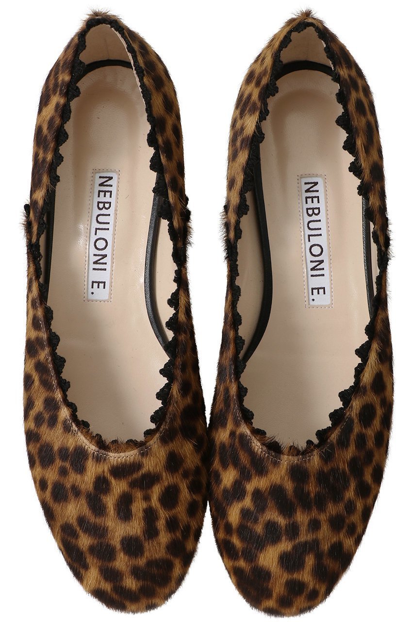 【ネブローニ/NEBULONI E】のレオパードヘアカーフフラットシューズ 人気、トレンドファッション・服の通販 founy(ファニー) 　ファッション　Fashion　レディースファッション　Fashion for Women　シューズ　Shoes, Footwear　トリミング　Trimming, Decorative Edge　トレンド　Trend, Trending Now　フォルム　Silhouette, Form　フラット　Flat, Flat Shoes　ラウンド　Round, Round Neck　レオパード　Leopard, Animal Print　レース　Lace, Lace Fabric　 other-1|ID: prp329100004626314 ipo3291000000035451714